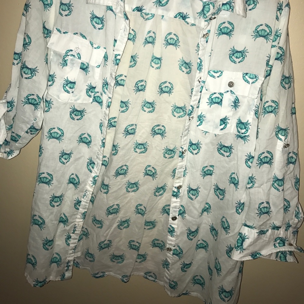 FINAL SALE Jaclyn Smith Crab Blouse